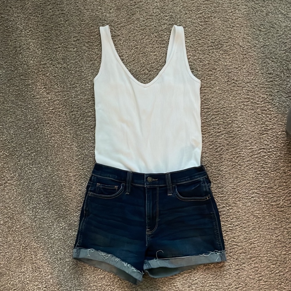 White Bodysuit Tank